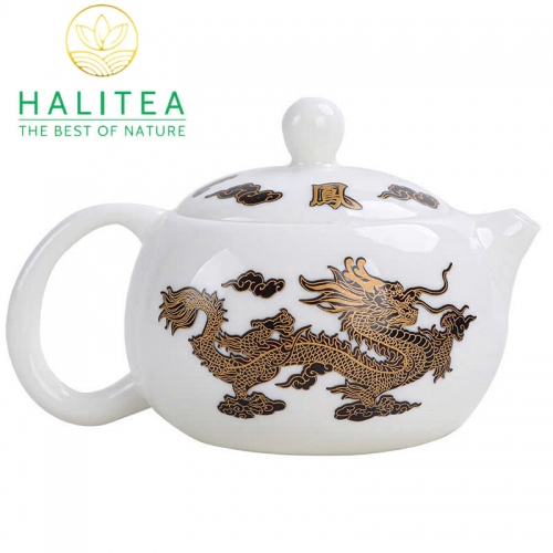 Ấm Sứ Đức Hoá Tây Thi Long Phụng Đổi Màu 250ml Hộp Quà Tặng