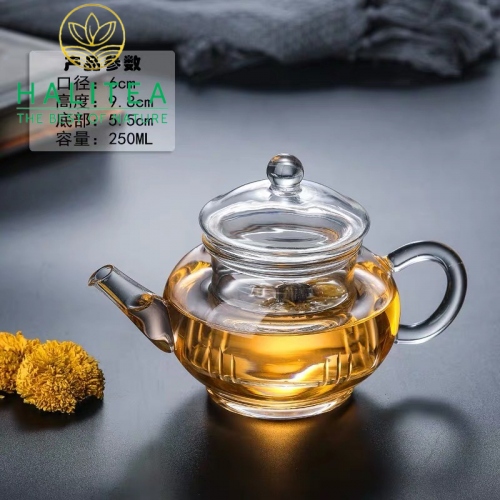 Ấm Thủy Tinh Pha Trà Hoa Cao Cấp 250ml