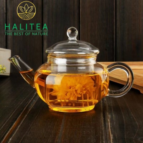 Ấm Thủy Tinh Pha Trà Hoa Cao Cấp 250ml
