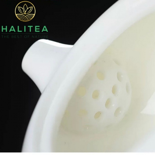Ấm Trà Đường Vũ Sứ Bạch Định Cao Cấp 200ml