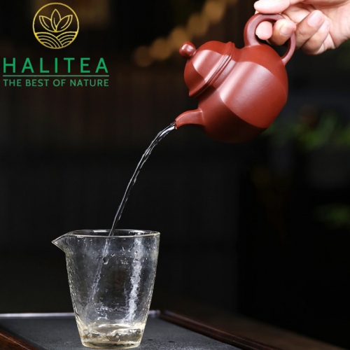 Ấm Tử Sa Chuyết Cầu Lục Phương Đại Hồng Bào 200ml