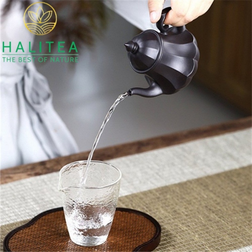 Ấm Tử Sa Cung Đăng Hắc Nê 220ml