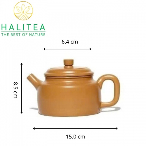 Ấm Tử Sa Đức Chung Hoàng Kim Đoạn Nê 270ml