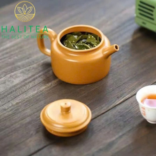 Ấm Tử Sa Đức Chung Hoàng Kim Đoạn Nê 270ml