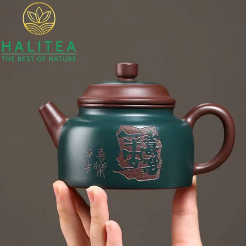 Ấm Tử Sa Đức Chung Lục Nê 220ml