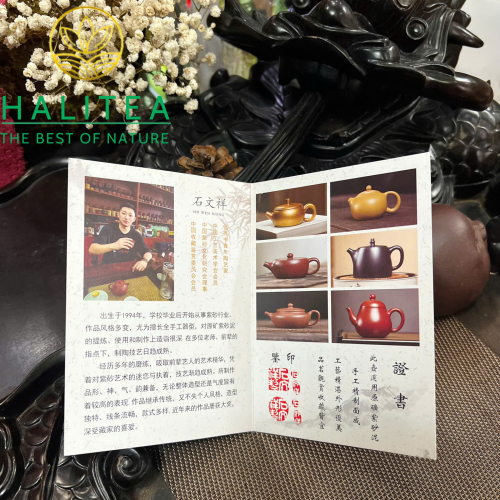 Ấm Tử Sa Hàn Giang Cô Ảnh Hoàng Giáng Ba Nê 130ml