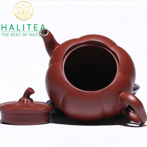 Ấm Tử Sa Hình Trái Bí Đại Hồng Bào 180ml
