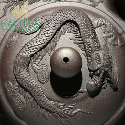 Ấm Tử Sa Hư Biến Ngũ Long Nghệ Nhân Chu Lượng 260ml