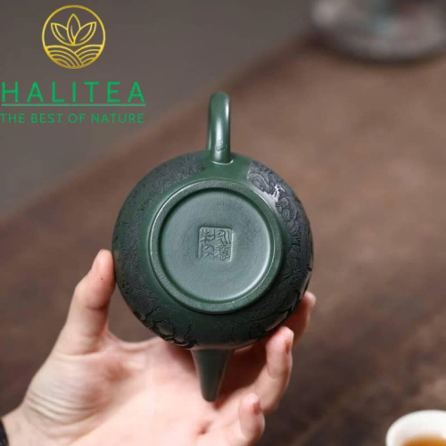 Ấm Tử Sa Thuỷ Bình Mã Đáo Thành Công 200ml – Nguyên Khoáng Lục Nê Nghi Hưng