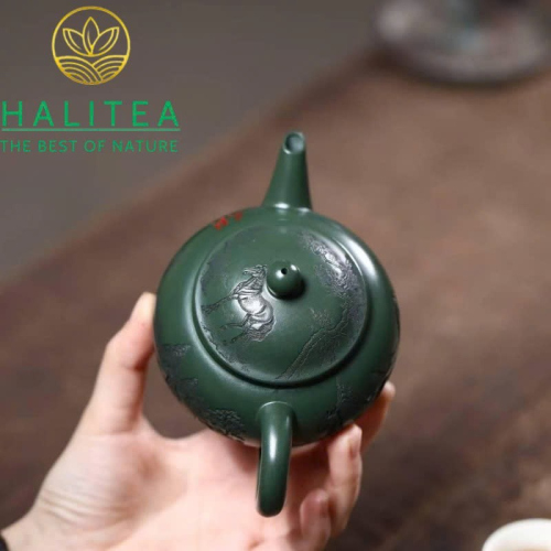 Ấm Tử Sa Thuỷ Bình Mã Đáo Thành Công 200ml – Nguyên Khoáng Lục Nê Nghi Hưng