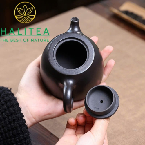 Ấm Tử Sa Nghi Hưng Hán Đạc Thạch Hoàng Nê 270ml Thủ Công Nguyên Khoáng