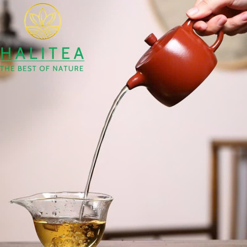 Ấm Tử Sa Nghi Hưng Tỉnh Lan Đại Hồng Bào 230ml Thủ Công Nguyên Khoáng