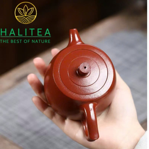 Ấm Tử Sa Nghi Hưng Tỉnh Lan Đại Hồng Bào 230ml Thủ Công Nguyên Khoáng