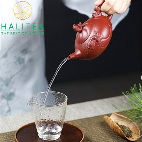 Ấm Tử Sa Ngư Hóa Long Đại Hồng Bào 300ml