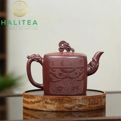 Ấm Tử Sa Như Ý Cát Tường Tử Nê 320ml