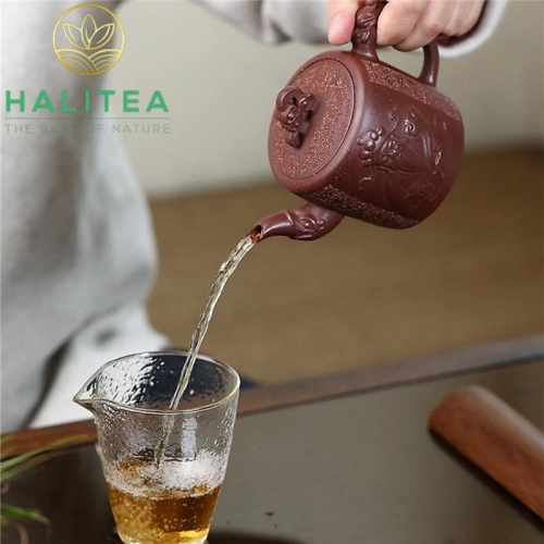 Ấm Tử Sa Như Ý Cát Tường Tử Nê 320ml