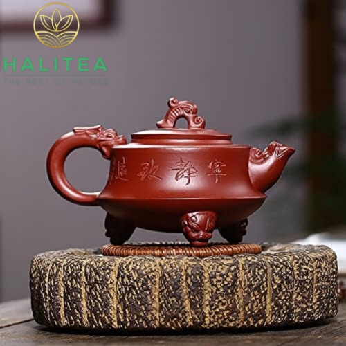 Ấm Tử Sa Tam Túc Long Tôn Đại Hồng Bào 300ml