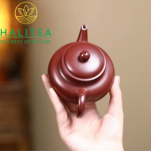 Ấm Tử Sa Tam Túc Thủy Bình Huyết Long Sa 230ml