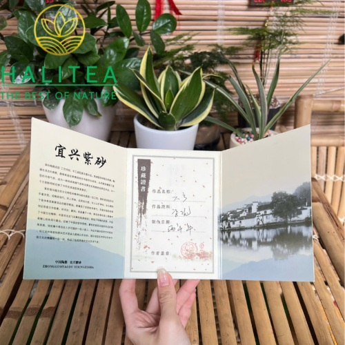 Ấm Tử Sa Tàng Lục Phương 250ml – Nguyên Khoáng Lão Tử Nê Thủ Công