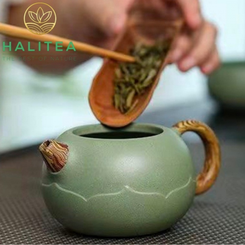 Ấm Tử Sa Tây Thi Hoa Sen Đậu Thanh Nê 250ml