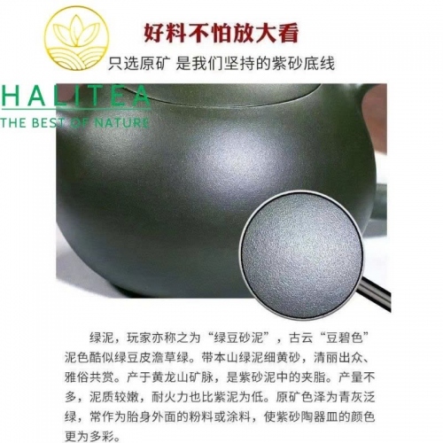 Ấm Tử Sa Tây Thi Lục Nê 260ml