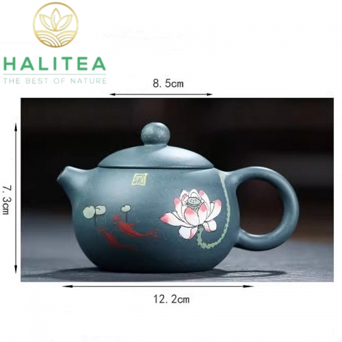 Ấm Tử Sa Tây Thi Lục Nê Hoa Sen 200ml