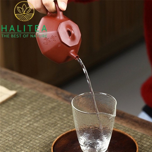 Ấm Tử Sa Thạch Biều Bát Phương Đại Hồng Bào 160ml