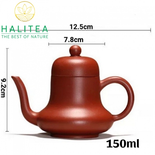 Ấm Tử Sa Tư Đình Đại Hồng Bào Độc Ẩm 150ml