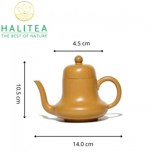 Ấm Tử Sa Tư Đình Hoàng Kim Đoạn Nê 175ml