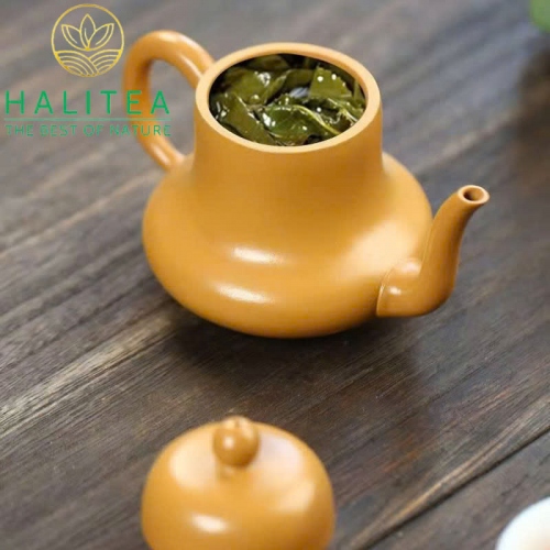 Ấm Tử Sa Tư Đình Hoàng Kim Đoạn Nê 175ml