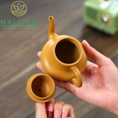 Ấm Tử Sa Tư Đình Hoàng Kim Đoạn Nê 175ml
