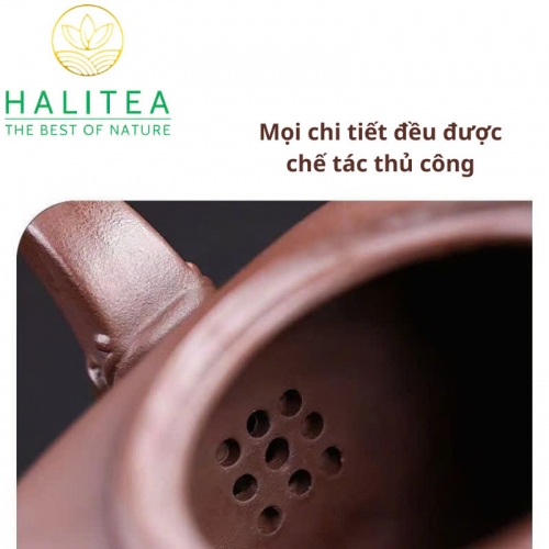 Ấm Tử Sa Tứ Phương Long Tôn Hán Đỉnh Tử Nê 320ml