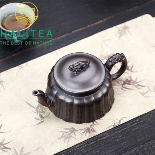 Ấm Tử Sa Tường Long Cổ Đồng Nê 320ml