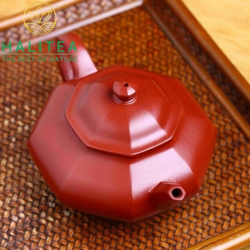 Ấm Tử Sa Tuyết Hoa Bát Phương Đại Hồng Bào 220ml