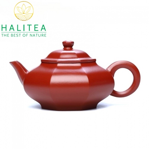 Ấm Tử Sa Tuyết Hoa Bát Phương Đại Hồng Bào 220ml