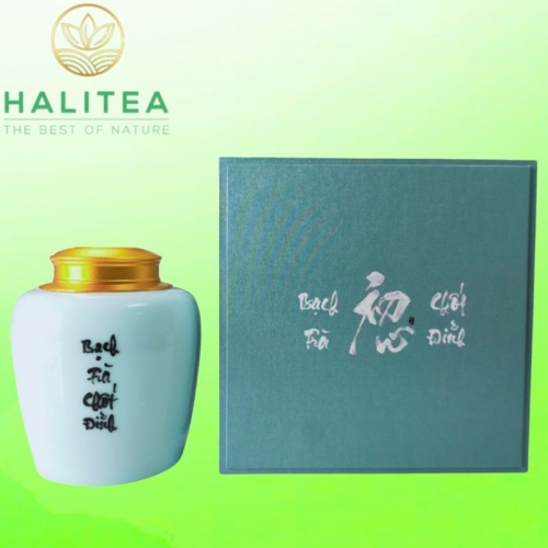 Bạch Trà Chốt Đỉnh Hũ Sứ Hộp Cao Cấp 100gr