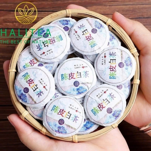 Bạch Trà Trần Bì Phúc Đỉnh Thọ Mi - Hộp Thiếc 100gr