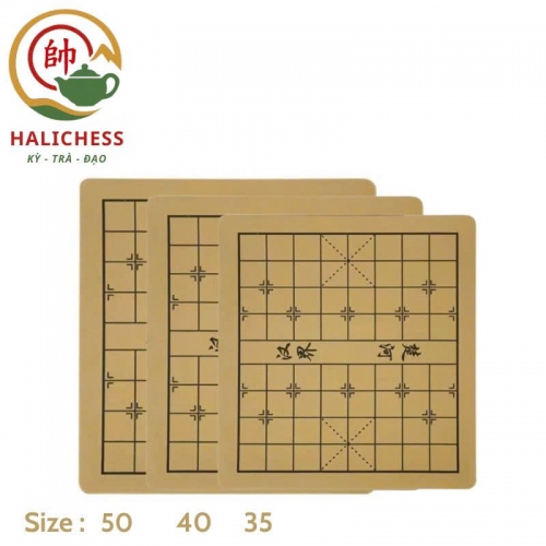 Bàn Cờ Tướng Da Pu Chống Trơn Trượt Size 35, 40, 50
