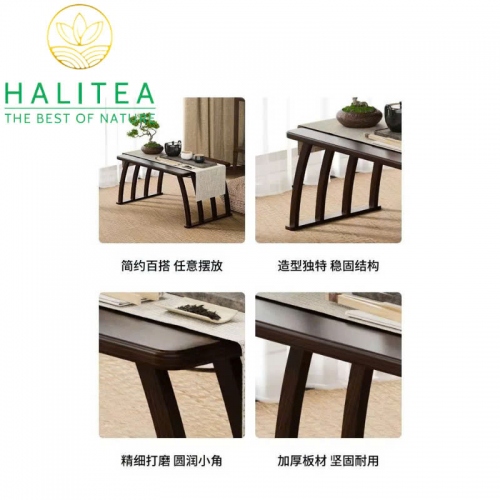 Bàn Trà Tatami Thấp Phong Cách Nhật Bản, Cửa sổ, Ban Công 60/70/80/90cm