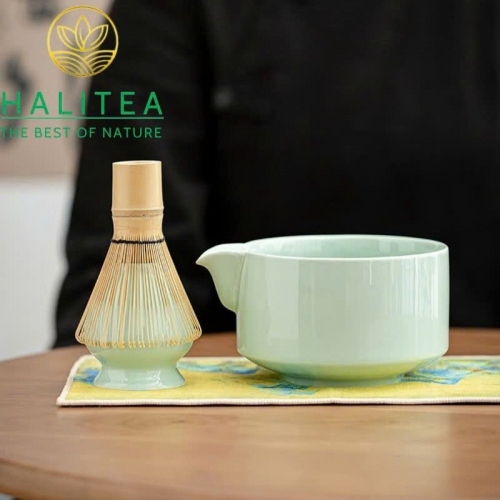 Bát Trà Matcha Nhật Bản Có Miệng Rót – Gốm Sứ Cao Cấp 600ml (4 Màu)