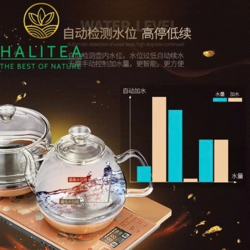 Bếp Điện Đôi KAMJOVE H9 Cấp Nước Từ Đáy Bộ Ấm Thủy Tinh Cao Cấp – Hộp Quà Tặng