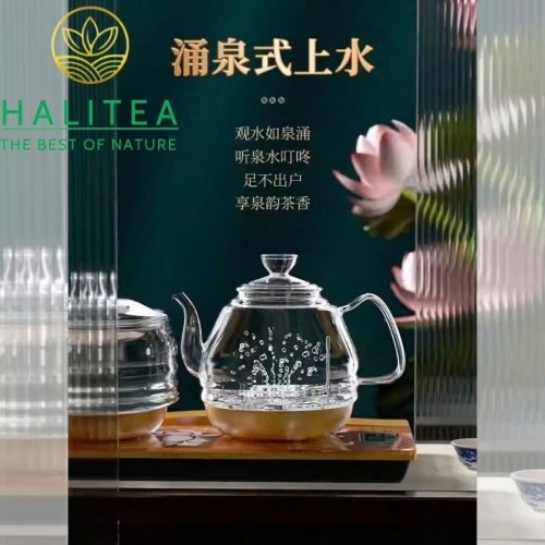 Bếp Điện Đôi KAMJOVE H9 Cấp Nước Từ Đáy Bộ Ấm Thủy Tinh Cao Cấp – Hộp Quà Tặng