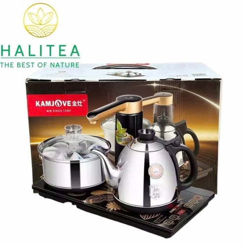 Bếp Điện Đôi KAMJOVE K9 Tự Động Cấp Nước Ấm Inox Cao Cấp – Hộp Quà Tặng