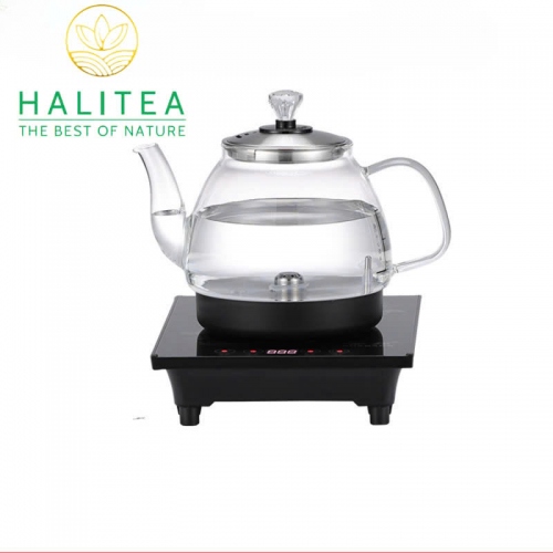Bếp Điện Đơn Đen Cấp Nước Từ Đáy Ấm Thủy Tinh