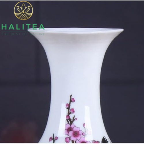 Bình Hoa Gốm Sứ Phong Thuỷ Cao Cấp KT22X13CM