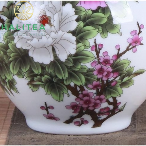 Bình Hoa Gốm Sứ Phong Thuỷ Cao Cấp KT22X13CM