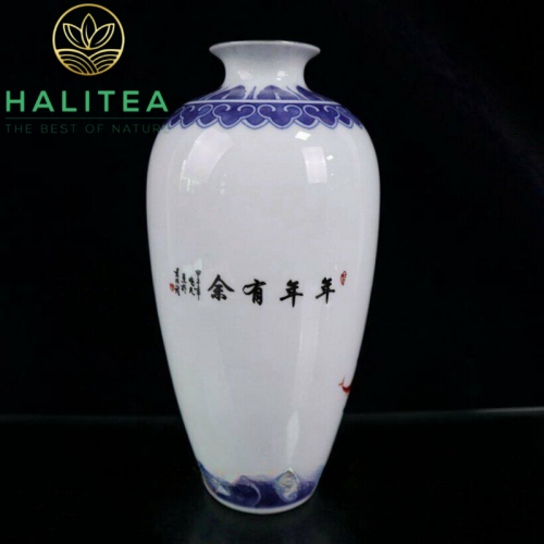 Bình Hoa Gốm Sứ Phong Thuỷ Cao Cấp KT27X12CM
