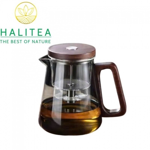 Bình Pha Trà Thủy Tinh Nút Bấm Tách Trà 800ml – Bình Pha Trà Thông Minh