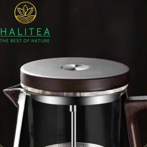 Bình Pha Trà Thủy Tinh Nút Bấm Tách Trà 800ml – Bình Pha Trà Thông Minh
