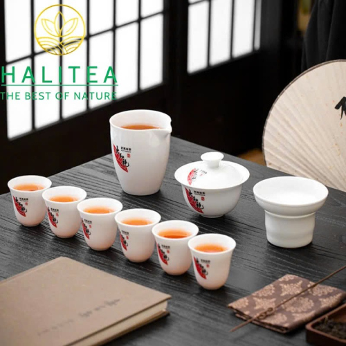 Bộ Ấm Chén Công Phu Đại Hồng Bào – Bộ Trà Cao Cấp Hộp quà Tặng